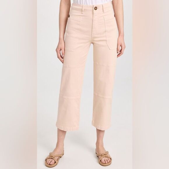 Frame Oversized Pocket Utility Pant Size 25 Washed Nude Pink Peach Pastel - Picture 1 of 8
